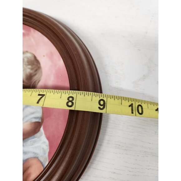 Vintage Zolan Mothers Angel Decorative Framed Wall Hanging Collector Plate - Picture 10 of 10